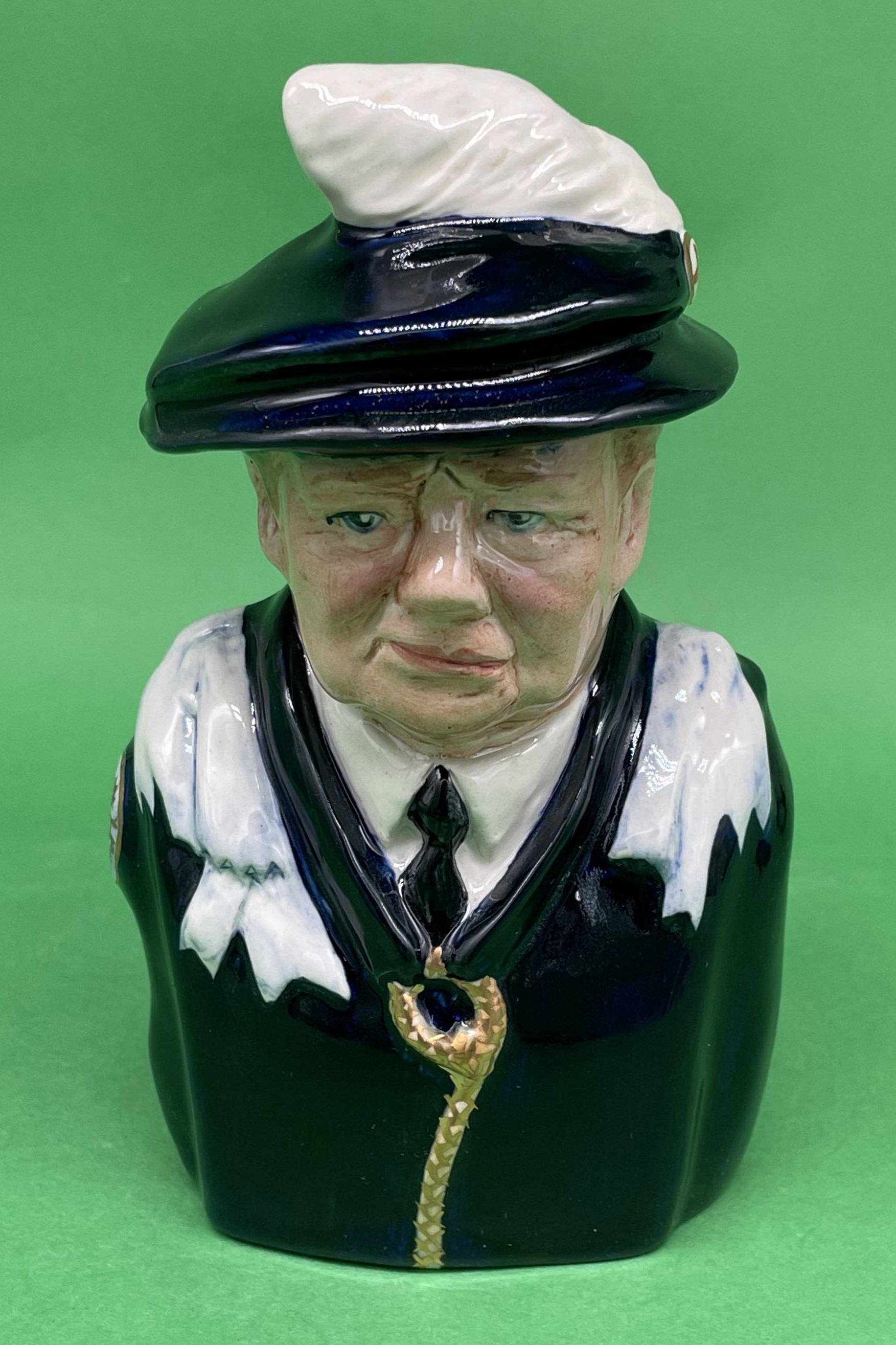 Sir Winston S. Churchill character jug Bairstow Manor Pottery circa 2020